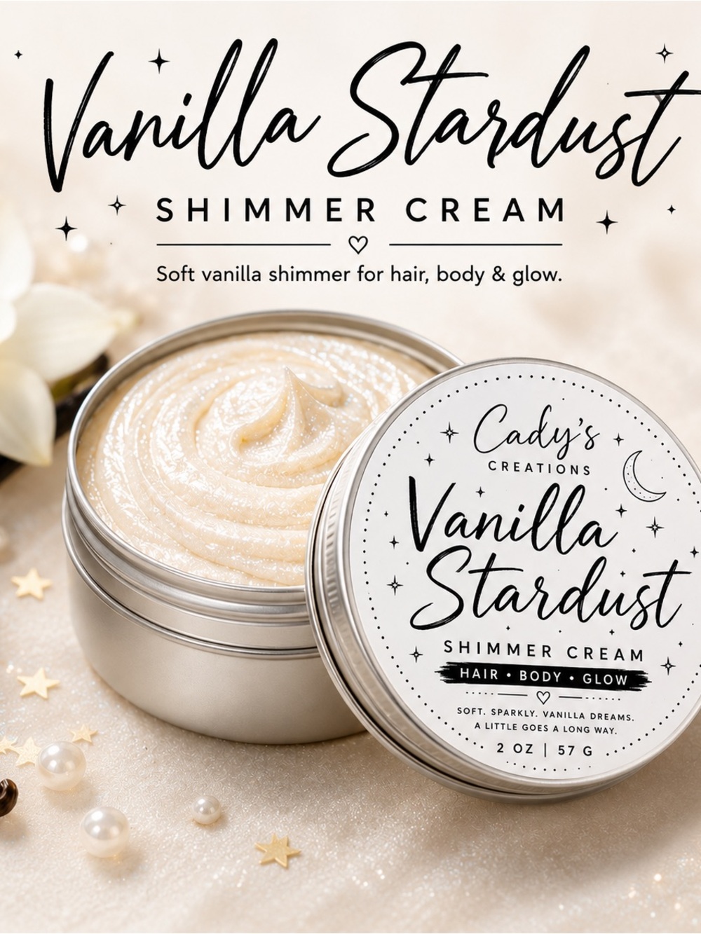 Vanilla Stardust Whipped Shimmer Cream